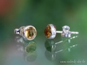 citrin naušnice srebro